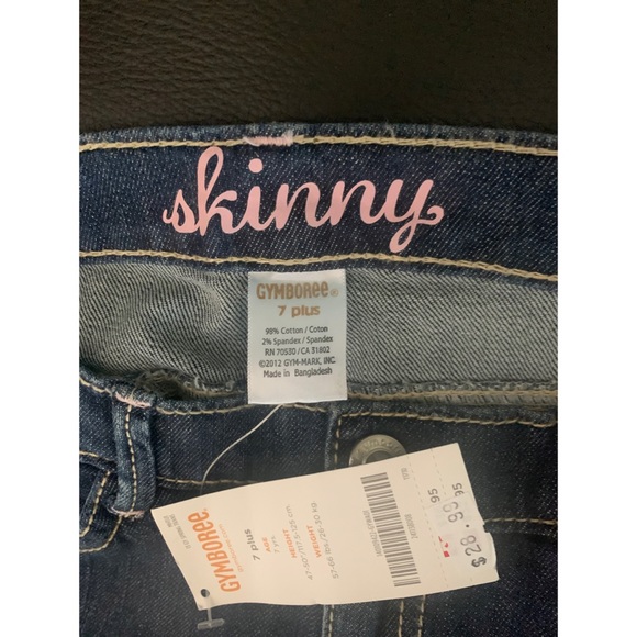 Size 7 Plus- girl’s Gymboree skinny jeans - Picture 3 of 3